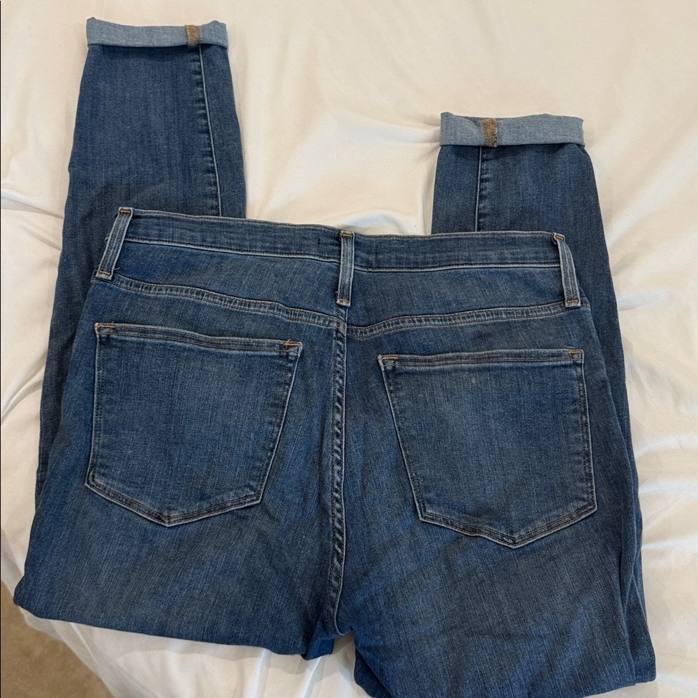 J. Crew Classic Blue Straight Leg Jeans - Picture 2 of 3